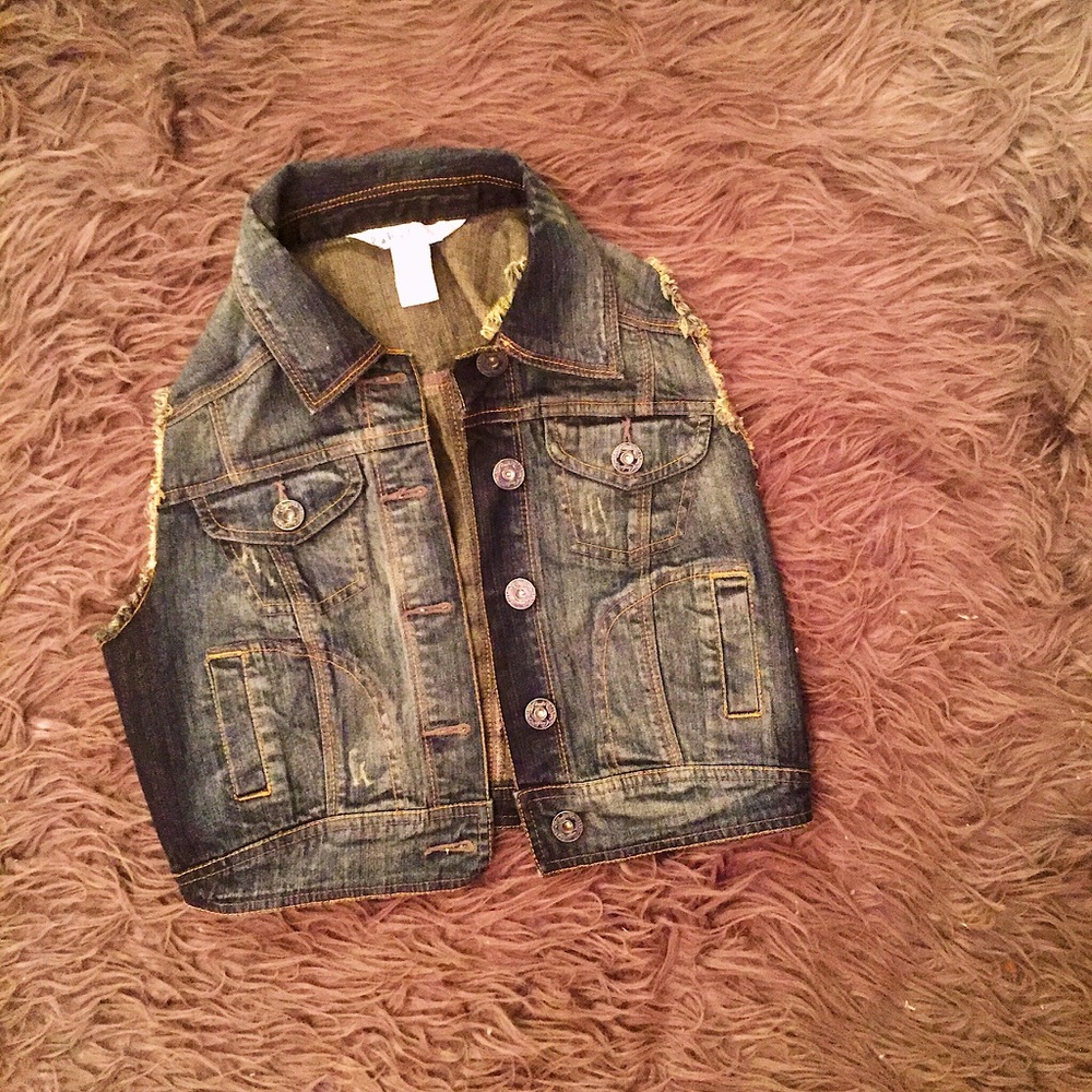NWOT Candie's Denim Vest